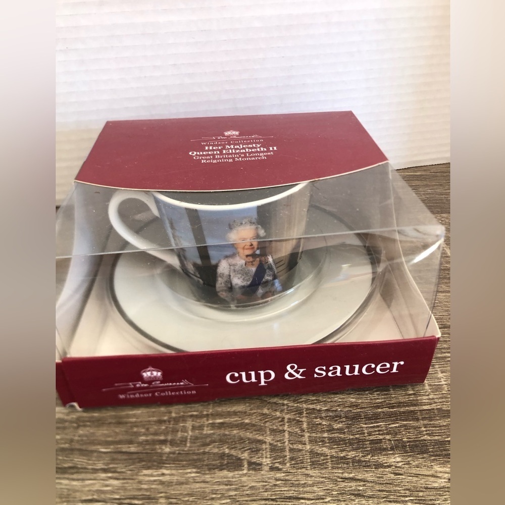Queen Elizabeth II Collector’s Tea Cup and Saucer - Picture 2 of 12